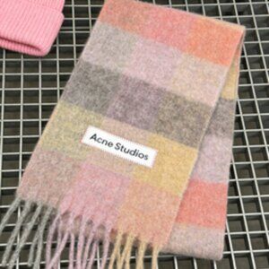 Acne Studios Multicolor Checkered Scarf